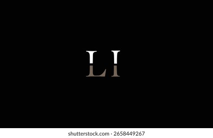 LI, LI, L, I, I, L, abstracto, letras, logotipo, monograma, estilo, símbolos, ambiciones, iconos, 
