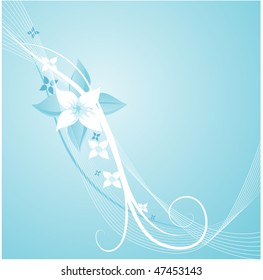 lilly background vector