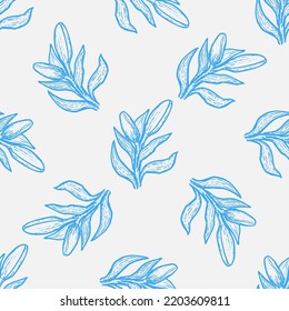 Lilly vector illustration seamless pattern