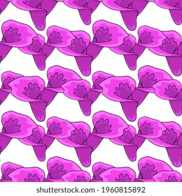 lily blossom seamless pattern textile print. Great for summer vintage fabric, scrapbooking, wallpaper, giftwrap. repeat pattern background design