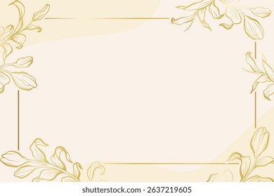 Lily floral background with light golden luxury colors. This Lily floral background suitables for prints, fabrics,or sublimation.
