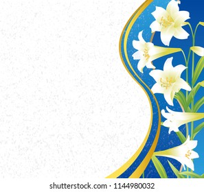 Lily flower background material