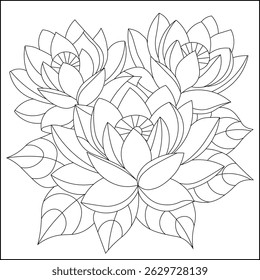 lily flower for coloring page