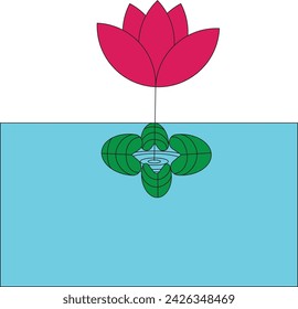 flor de lirio diseño vector activo