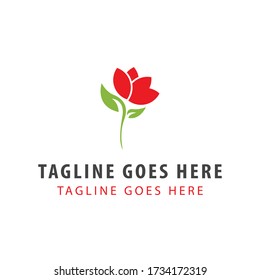 Lily flower logo design template. beautiful Lily logo vector illustration.