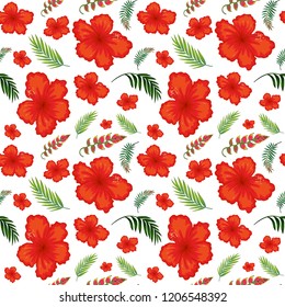 Lily flower seamless background