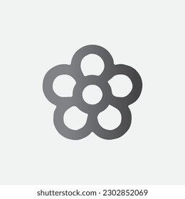 Lily flower Symbol Icon Vector Illustration