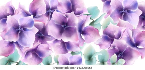Lily flowers card background Vector watercolor. Floral wedding decor