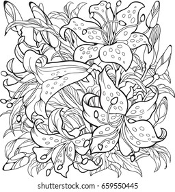 Flowers Coloring Book Hd Stock Images Shutterstock