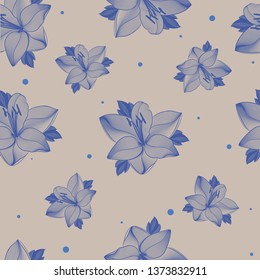 lily flowers pattern