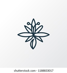 Lily icon line symbol. Premium quality isolated bloom element in trendy style.