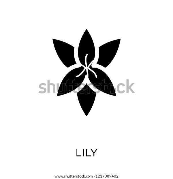 Lily Icon Lily Symbol Design Nature Business Finance Signs