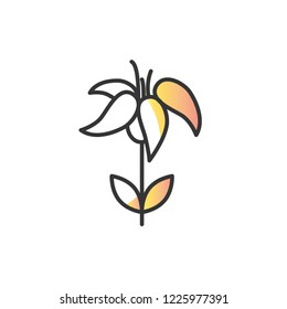 lily icon vector design