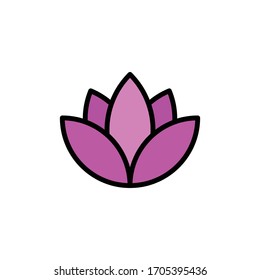 Lily Icon vector illustration flat