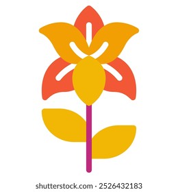 Lily icon for web, app, infographic, etc