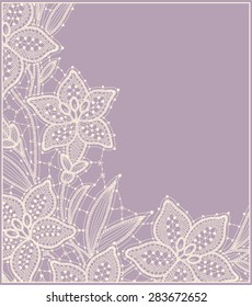 Lily. Lace. Card.