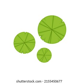 Lily pad icon. Lily cartoon vector on white background.