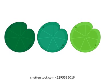 Lily pad icon. Lily cartoon vector on white background.