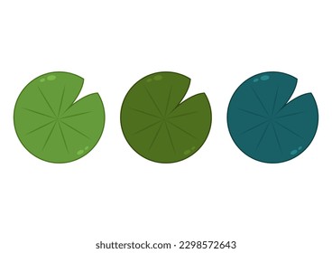 Lily pad icon. Lily cartoon vector on white background.