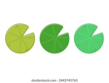 Lily pad icon. Lily cartoon vector on white background.