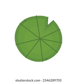 Icono de almohadilla de lirio. Vector de dibujos animados de lirio sobre fondo blanco.