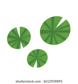 Lily pad icon. Lily cartoon vector on white background.