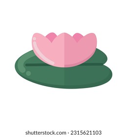 Lily pad icon clipart avatar isolated vector illustration