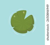 Lily Pad Icon Vector Design.