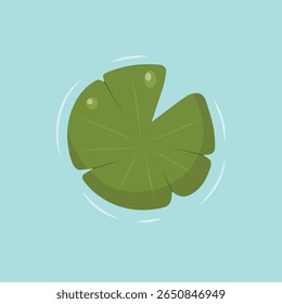 Lily Pad Icon Vector Design.