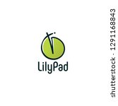 lily pad logo vector icon illustration
