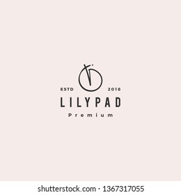 Lily Pad Logo Vector Icon Illustration