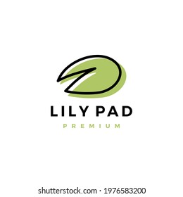 lily pad logo vector icon illustration