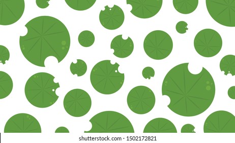 Lily pad pattern vector. Lily pad symbol. wallpaper. background.