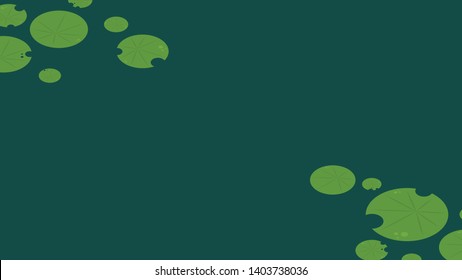 Lily pad pattern. wallpaper. free space for text. background. poster.