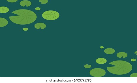 Lily pad pattern. wallpaper. free space for text. background. poster.