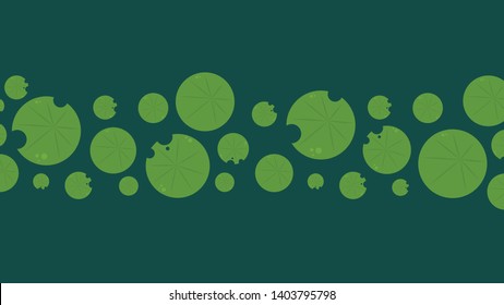 Lily pad pattern. wallpaper. free space for text. background. poster.
