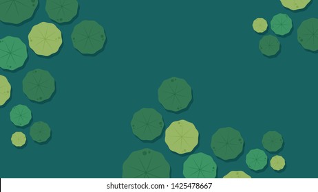 Lily pad pattern. wallpaper. free space for text. background. poster.