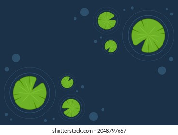 Lily pad pattern. wallpaper. free space for text. background. poster.