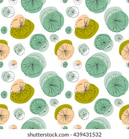 Lily Pad Seamless Pattern