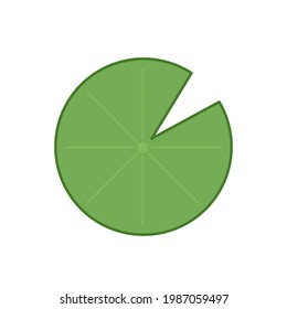 Lily pad vector. Lily pad logo design.