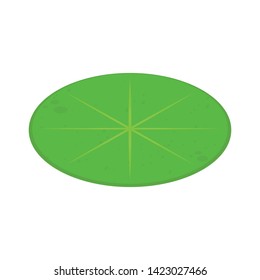 Lily pad vector. Lily pad on white background. wallpaper. free space for text.