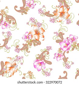 Lily paisley pattern