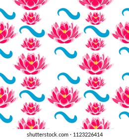 Lily pattern Seamless