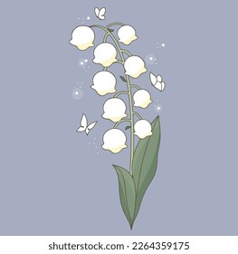 lily of the valley Kawaii style Bowbeary 02