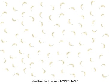 Lily of the valley, may-lily Seamless pattern, background. Colored vector illustration. In art nouveau style, vintage, old, retro style. Isolated on white background.	
