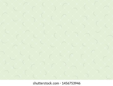 Lily of the valley, may-lily Seamless pattern, background. Vector illustration. In art nouveau style, vintage, old, retro style. On tea green background.	