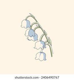 Lily of the Valley Nature's Fragrant Elegance in a Line