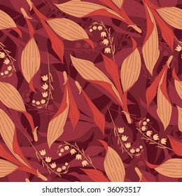 lily of the valley pattern in floral style