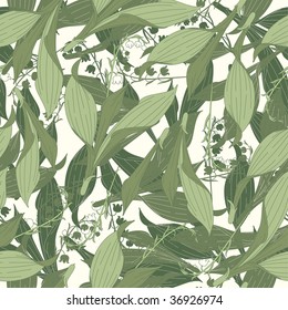 lily of the valley pattern in floral style