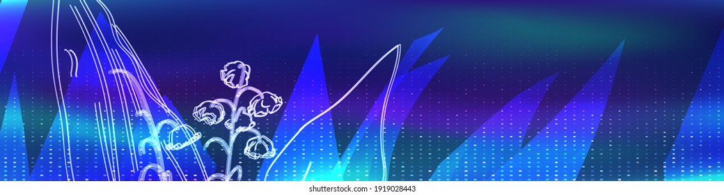 lily of the valley stock vector background